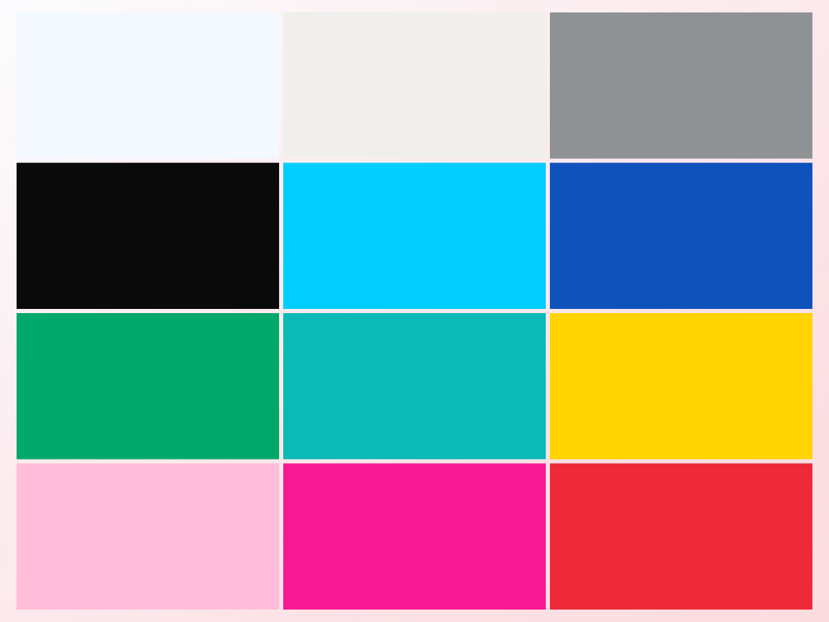 Bright Winter color palette
