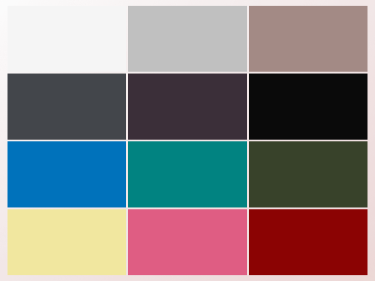Dark Winter color palette