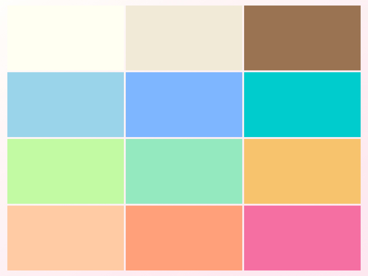 Light Spring color palette