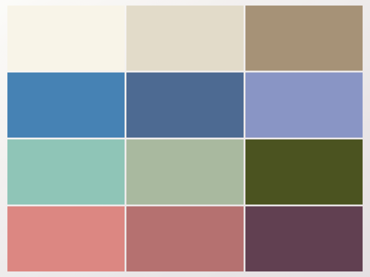 Soft Autumn color palette