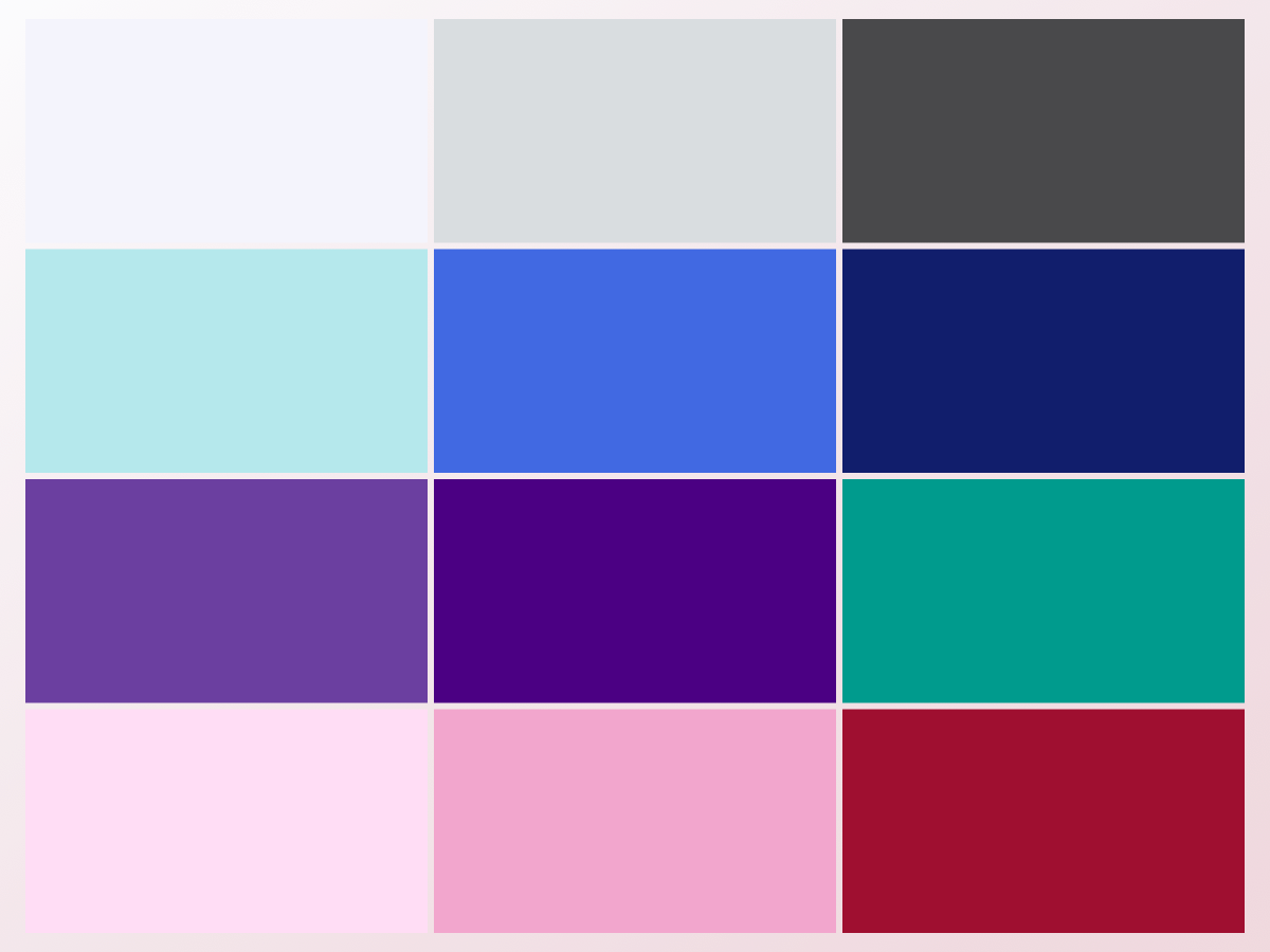 True Winter color palette